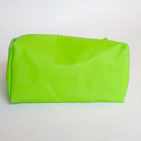 JAMIESON Vitamins Silicone Tote Cosmetic Bag NEW Unused BRIGHT CHEERFUL GREEN - Picture 4 of 7